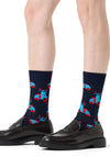 Happy Socks Scooter Socks, Navy Multi