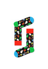 Happy Socks Big Dot Snowman 2 Pair Socks Gift Box, Red Multi
