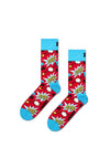 Happy Socks 3 Pair Super Dad Socks Giftbox, Red Multi UK 7.5-11.5