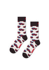 Happy Socks SUV Socks, White Multi