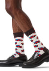 Happy Socks SUV Socks, White Multi