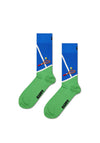 Happy Socks Tennis Court Socks, Blue
