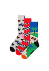 Happy Socks Top Racer 3 Pack Socks, Multi