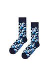 Happy Socks Waves Socks, Navy EU41-46