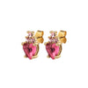 Dyrberg/Kern Havoc Earrings, Gold & Pink