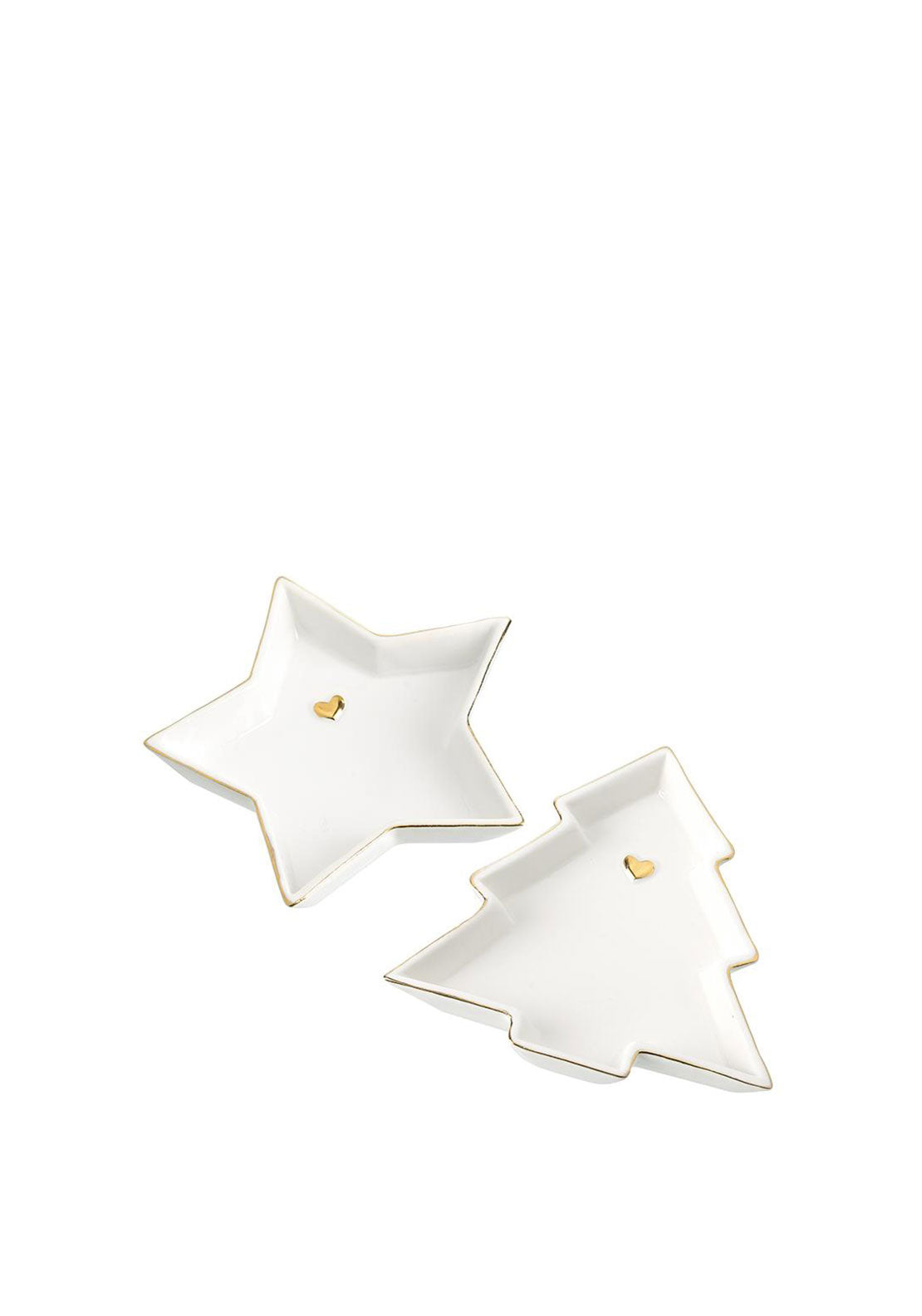 TREE AND STAR SHAPED PLATES