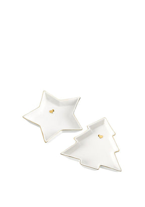 TREE AND STAR SHAPED PLATES