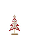SML FELT RED WHITE TREE