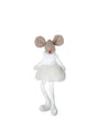 FABRIC MOUSE IN WHITE DRESS