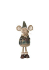 STANDING MOUSE WITH TARTAN COAT