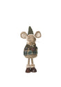 STANDING MOUSE WITH TARTAN COAT