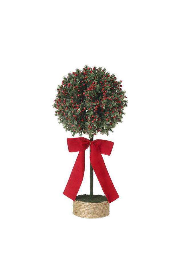RED BERRY TREE WITH RED RIBBON