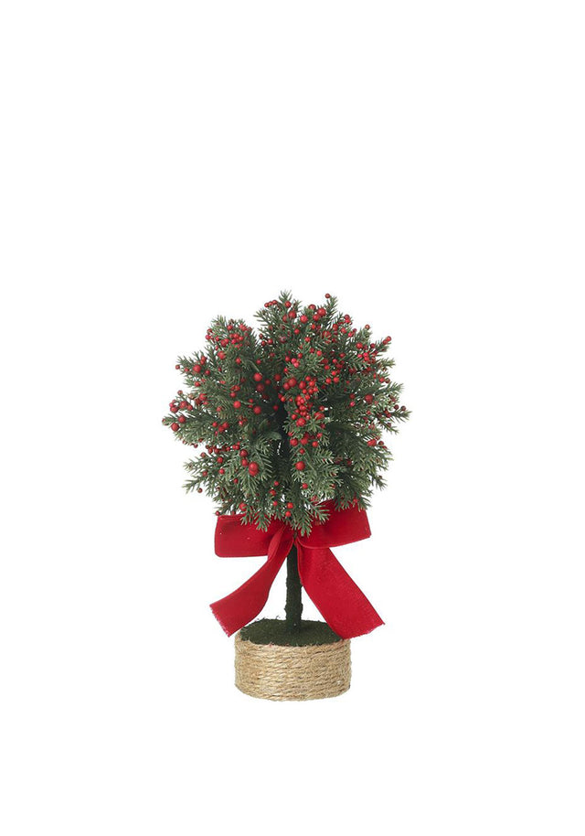 SML RED BERRY TREE WITH RED