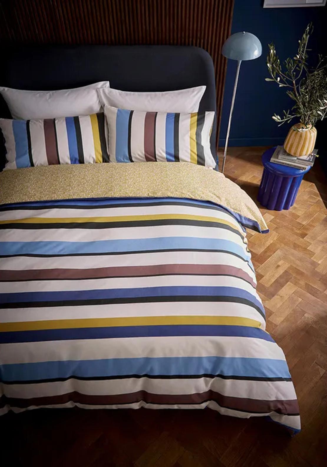 Helena Springfield Loft Living Juna Duvet Cover Set, Blue Multi
