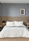 WAFFLE STRIPE COVER  KS GREEN