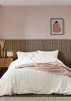 WAFFLE STRIPE COVER  PINK DB