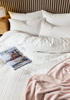 WAFFLE STRIPE COVER  PINK DB