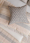 Helena Springfield Harvest Moon Folk Stripe Cotton Duvet Cover Set, Grey Multi