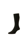 HJ Hall Softtop Wool Rich Socks, Black