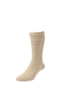 HJ Hall Softtop Wool Rich Socks, Oatmeal