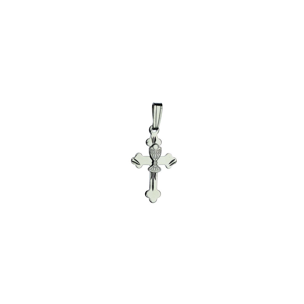 Kurate Holy Communion & Confirmation Chalice Centre Necklace, Silver