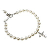 MGD Jewellery Holy Communion & Confirmation Pearl Bracelet, Silver