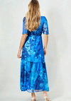 McElhinneys X Hope & Ivy Aine Floral Wrap Dress, Blue
