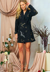 Hope and Ivy Miley Embellished Blazer Dress, Black