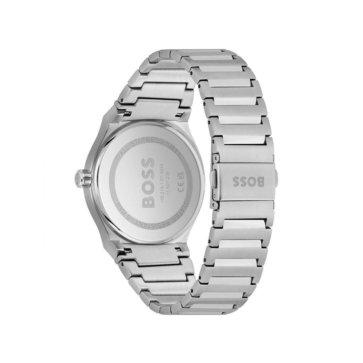 Hugo Boss Men’s Candor Blue Dial Watch, Silver