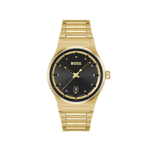 Hugo Boss Men’s Candor Watch, Black & Gold