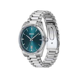 Hugo Boss Men’s Cheswick Watch, Silver & Blue