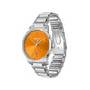 Hugo Boss Men’s Dean Watch, Silver & Orange