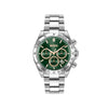 Hugo Boss Men’s Hero 2.0 Chronograph Watch, Silver & Green
