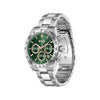 Hugo Boss Men’s Hero 2.0 Chronograph Watch, Silver & Green
