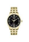 Hugo Boss Mens 1513897 Elite Watch, Gold & Black