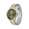 Hugo Boss Men's 1514011 Ace Watch, Silver & Green