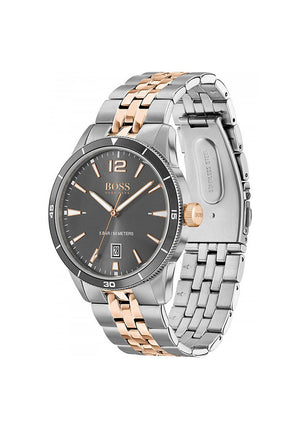 Hugo Boss Mens Drifter Watch, Silver & Rose Gold