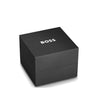 Hugo Boss Men’s Strike Black Dial Watch, Silver
