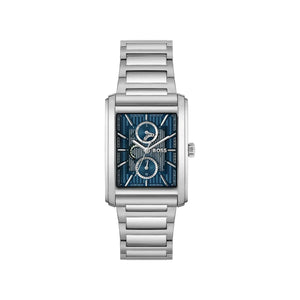 Hugo Boss Men’s Principle Dress Watch, Silver & Blue
