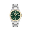 Hugo Boss Men’s Strike Green Dial Watch, Silver & Gold