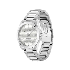 Hugo Boss Men’s Strike Watch, Silver