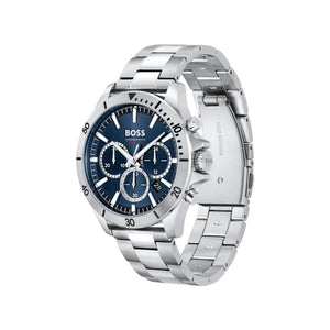 Hugo Boss Men’s Troper Chronograph Watch, Silver & Blue