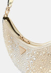 Guess Tasmin Rhinestone Shoulder Bag, Gold
