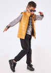 Hashtag Boy Gilet 3 Piece Outfit Set, Yellow Multi