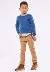 Hashtag Boys Sweater, Shirt & Chinos Outfit, Blue Multi