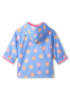 Hatley Girls Sun Long Sleeve Rain Jacket, Blue