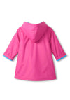 Hatley Girls Raspberry Long Sleeve Rain Jacket, Pink