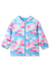 Hatley Girls Tie Dye Long Sleeve Rain Jacket, Multi