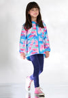 Hatley Girls Tie Dye Long Sleeve Rain Jacket, Multi