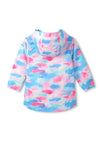 Hatley Girls Tie Dye Long Sleeve Rain Jacket, Multi